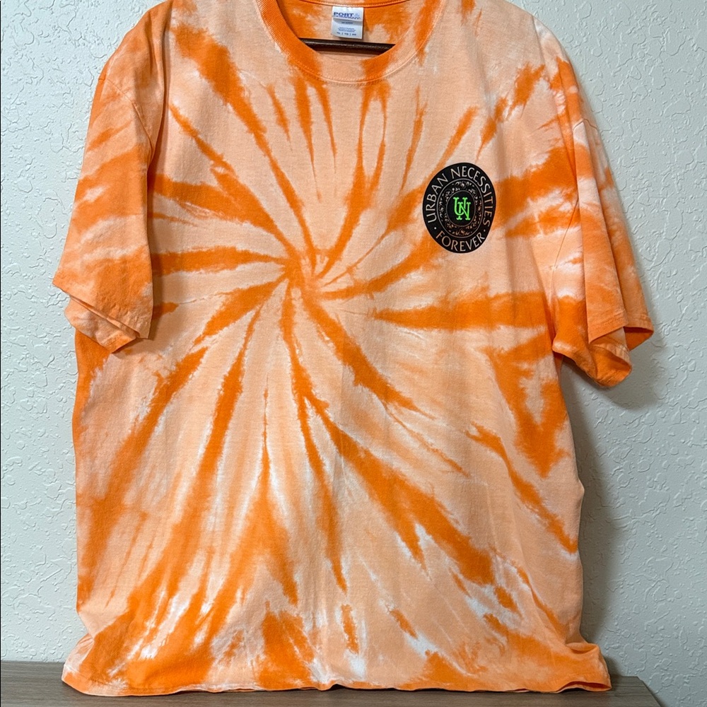 Orange Tie-Dye Short Sleeve Tee